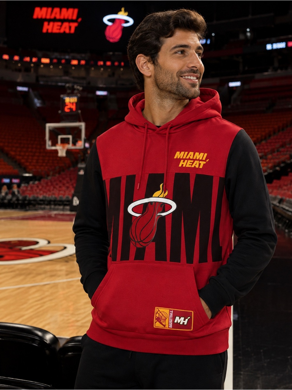 NWT Ultra Game NBA Miami Heat X Factor 2 Hoodie Men’s Small Red Black $75